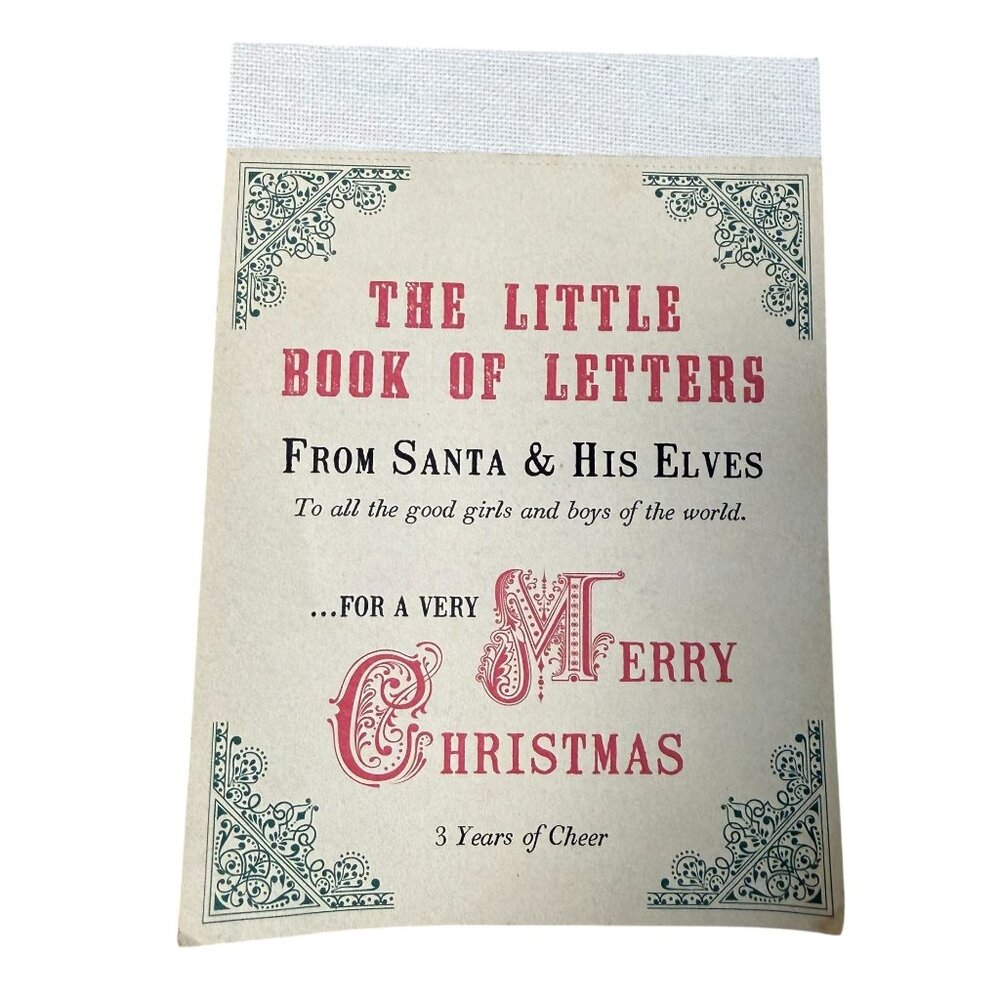 The Little Book Of Letters From Santa & His Elves Christmas Keepsake Notebook